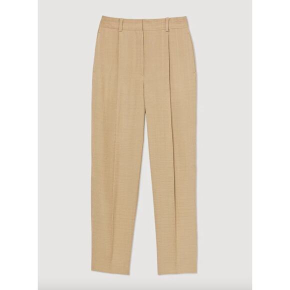 Sandro Paris Wide-Leg Trousers Beige Size FR 42 US 10 - SFPPA01118 - Picture 1 of 16